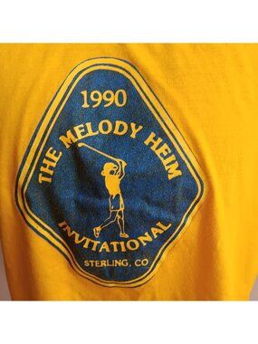 STERLING COLORADO Golf Vintage Mens T-shirt Medium Single Stitch  90s 1990